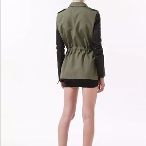 Zara Jackets & Coats - ZARA Safari Military Jacket w/ 100% Leather Sleeve Zara Jackets & Coats - ZARA Safari Military Jacket w/ 100% Leather Sleeve